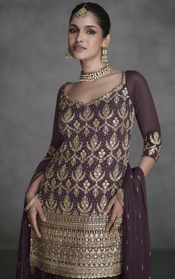 festive partywear sharara suit