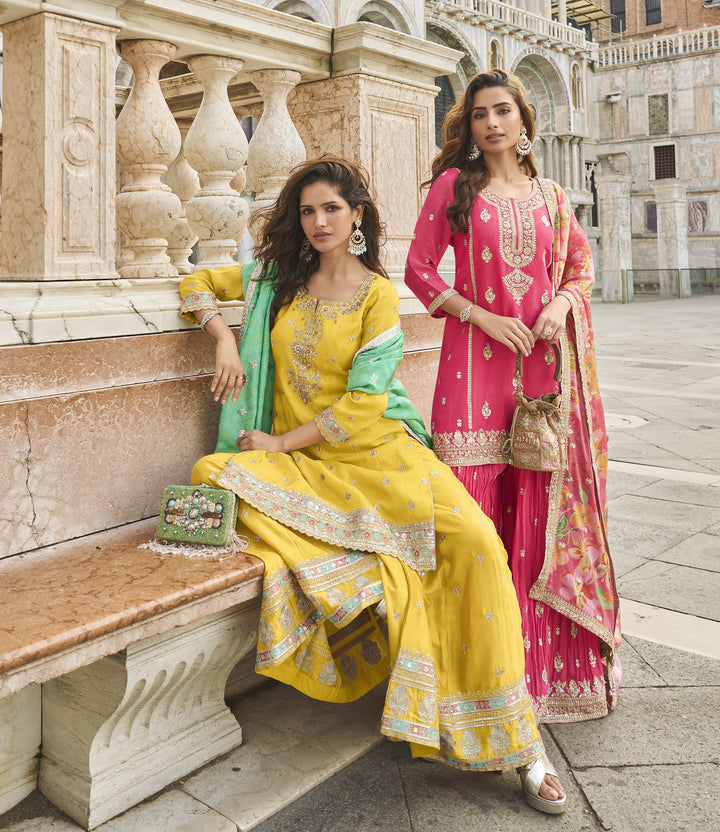 mehndi ceremony wear designer outfit