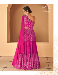 Designer Wear Indo Western One Shoulder Top Dress