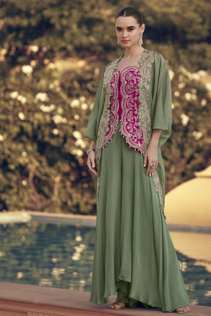 engagement wear indo western dress