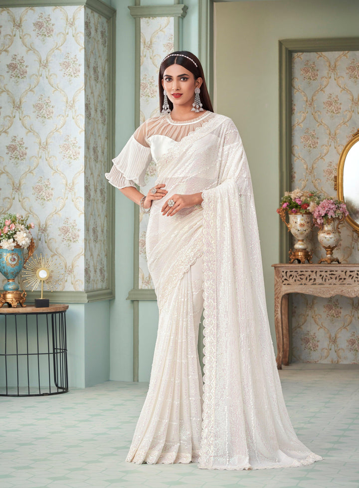 Day Party Wear Trendy Saree - Fashion Nation