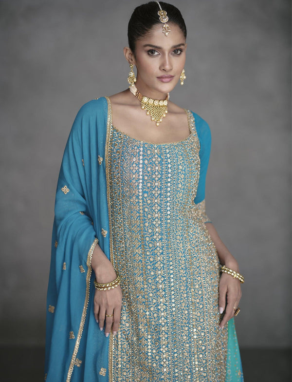 partywear sharara suit