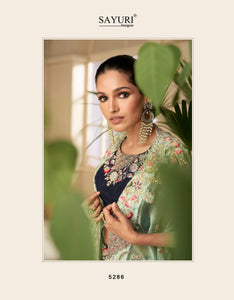 Bachelorette Partywear Blue Indo-Western Shrug Set