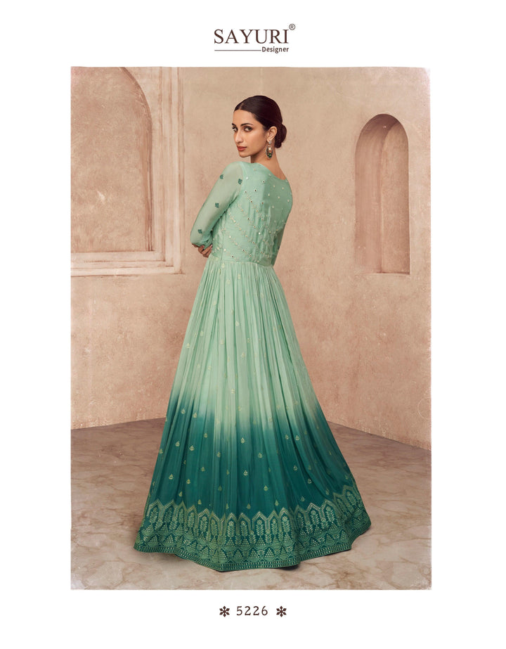 Function Wear Designer Long Anarkali Gown - Fashion Nation