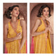 Haldi Party Wear Indo Western Skirt Top Shrug Set