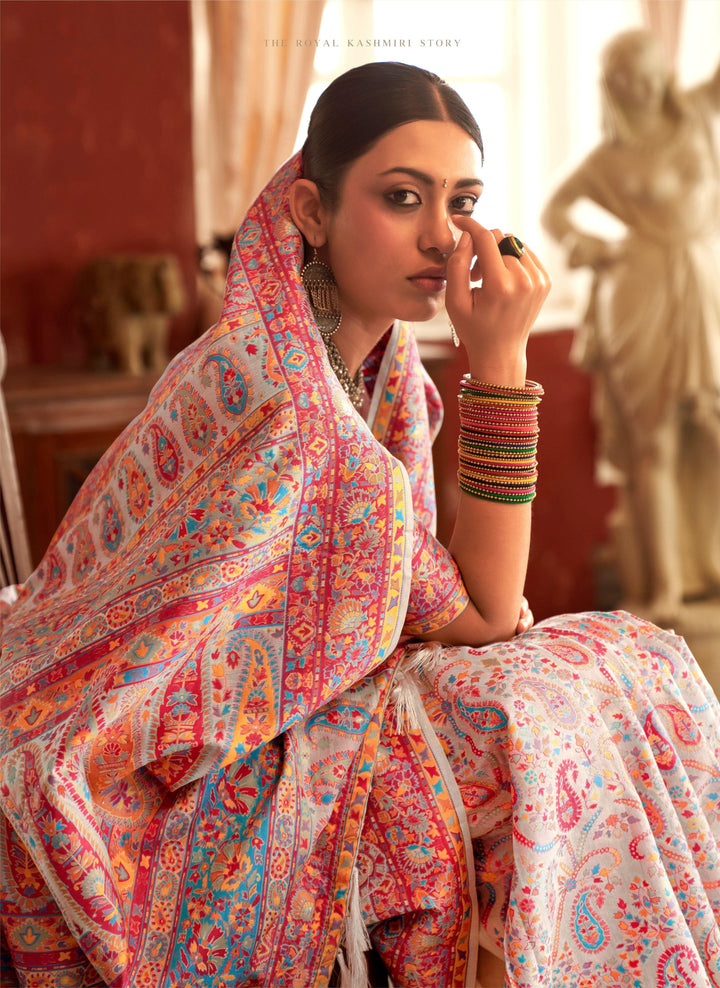 Marriage Wear Paisley Weaving Silk Saree - Fashion Nation