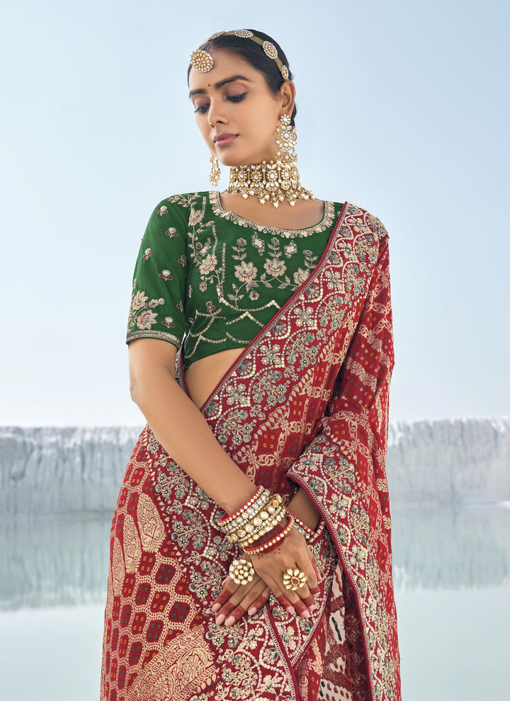 celebration indian reception wear saree