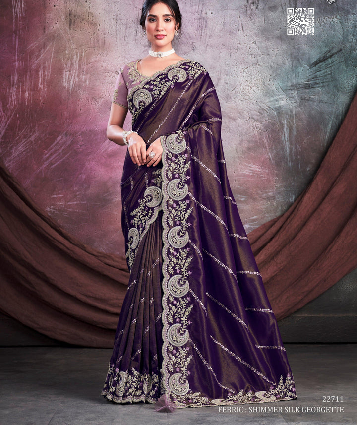 Bachelorette Party Wear Designer Sari - Fashion Nation
