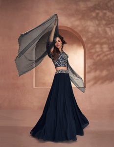 Party Wear Indo Western Skirt & Top Set