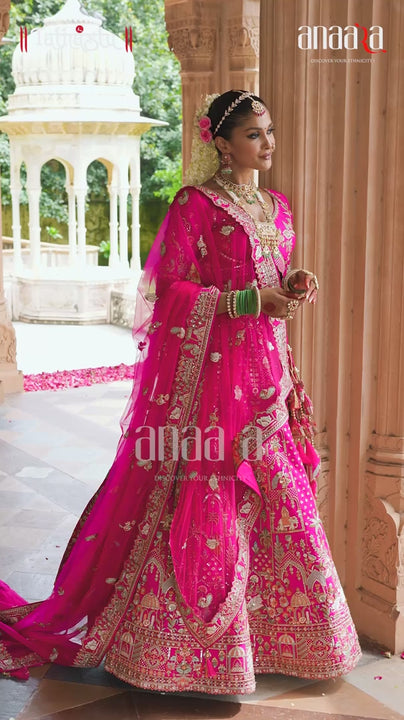 video of wedding wear lehenga choli by anaara tathastu