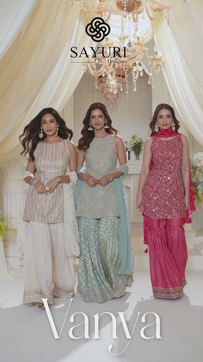readymade gharara suit by sayuri designer catalogue vanya