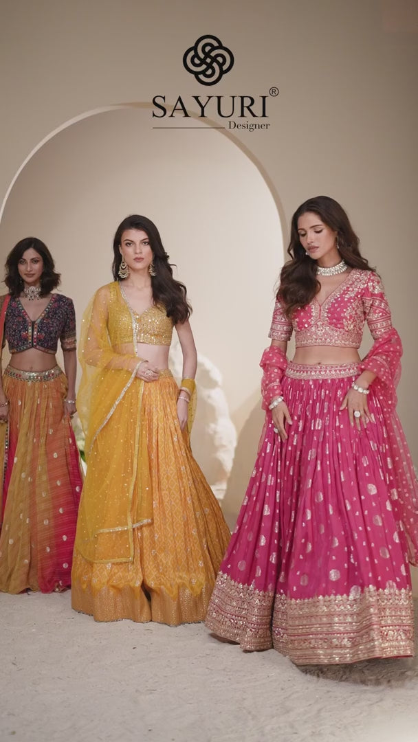 ethnic lengha set video by sayuri designer catalogue swayamwar