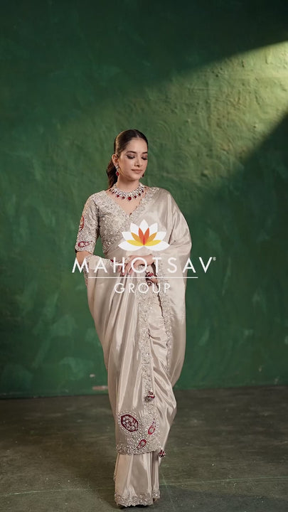 day partywear sari video by mahotsav group catalogue mohini