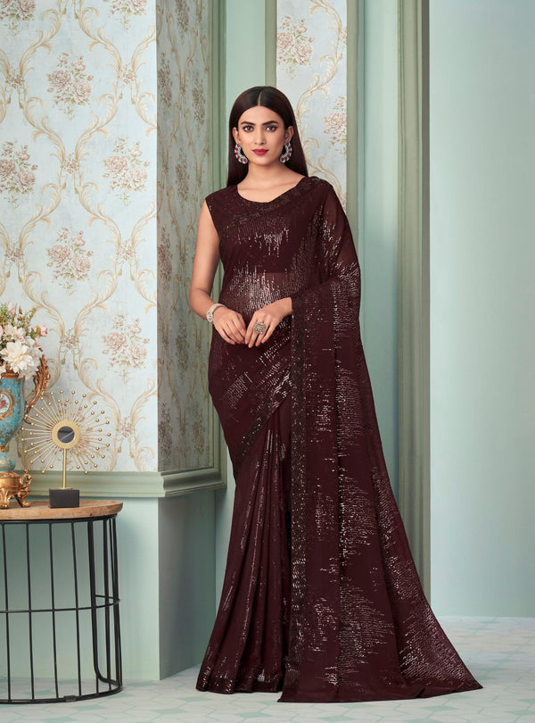 Reception Party Wear Saree - Fashion Nation