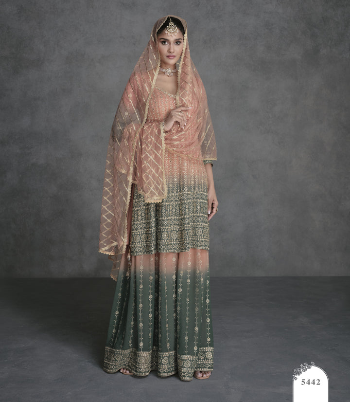 embroidered marriage partywear