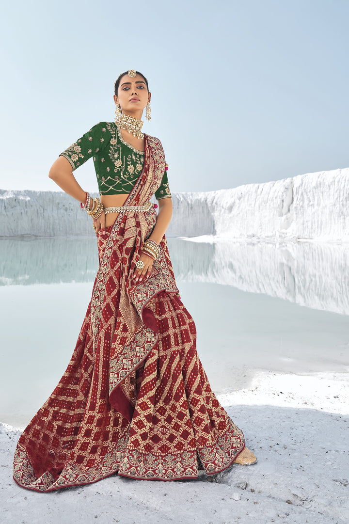 engagement partywear traditional saree