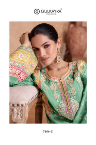 Haldi Function Wear Kurta Palazzo Suit