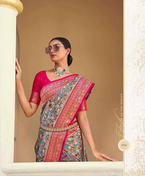 Shaadi Wear Designer Silk Saree - Fashion Nation