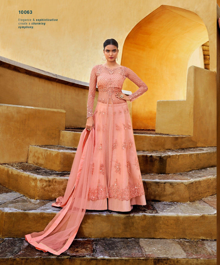 Party Wear Indo Western Designer Floor Length Dress - Fashion Nation