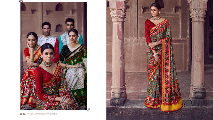 Mehendi Special Traditional Patola Saree - Fashion Nation