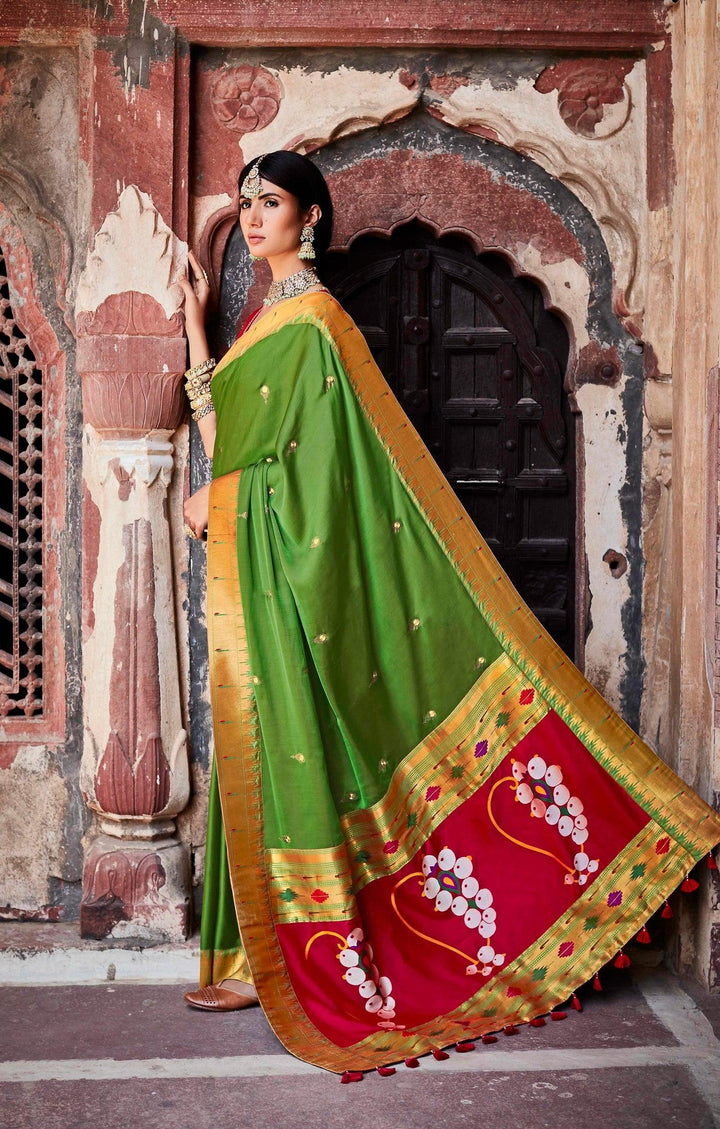 Mehndi Special Traditional Curated Saree - Fashion Nation