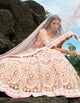 Delicate AD3607 Designer Peach Net Lehenga Choli by Fashion Nation