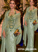 Fashion Wear KF3831 Bollywood Inspired Green Silk Georgette Saree - Fashion Nation