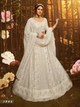 Celestial Party Wear White Georgette Lehenga Choli by Fashion Nation