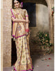 Unparallel MN4407 Bridal Beige Multicoloured Benarasi Silk Saree - Fashion Nation