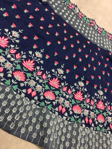 Kriti Sanon KH18718 Bollywood Inspired Blue Silk Lehenga Choli - Fashion Nation