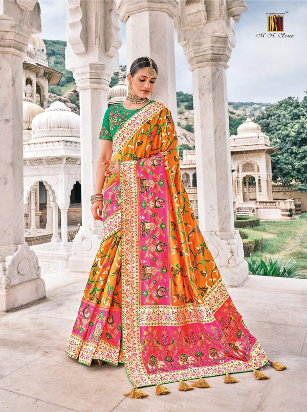 Haldi Function Wear Patan Patola Silk Saree - Fashion Nation