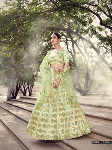 Mehndi Special Designer Party Wear Lehenga Choli by Fashion Nation