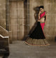NAK9029 Designer Vikram Phadnis Nakkashi Black Pink Chiffon Saree - Fashion Nation