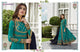 Good Quality ASH7032 Indo Western Blue Georgette Silk Floor Length Anarkali Gown - Fashion Nation