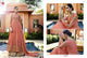 Stylish Indo Western LF11004 Peach Georgette Silk Chiffon Net Anarkali Lehenga - Fashion Nation