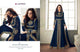 Party Wear 8206 Indo Western Blue Georgette Silk Anarkali Suit with Pants - Fashion Nation