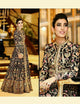 Fashionable SF6132 Bollywood Inspired Black Multicoloured Silk Anarkali Gown - Fashion Nation