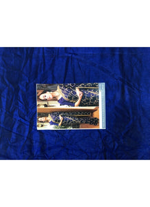 Dia Mirza KF3649 Bollywood Inspired Blue Silk Saree - Fashion Nation