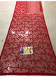 Alia Bhatt KF3737 Bollywood Inspired Red Net Silk Saree - Fashion Nation
