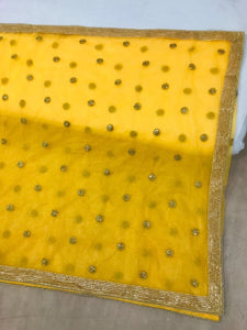 Donal Bisht Celebrity Wear KF3756 Bollywood Inspired Yellow Silk Saree - Fashion Nation