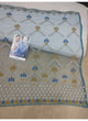 Attractive KFPBT189 Kangana Ranaut Bollywood Inspired Blue Nylon Net Brocade Saree - Fashion Nation