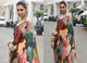 Deepika Padukone KFdeepika Bollywood Inspired Multicoloured Georgette Silk Saree - Fashion Nation