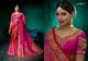 Festive SS Colourful Shaded Pink Viscose Silk Saree - Fashion Nation