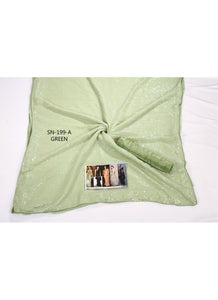 Fashion Wear KF3831 Bollywood Inspired Green Silk Georgette Saree - Fashion Nation