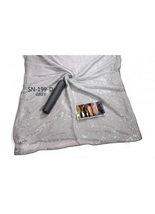 Tara Sutaria KF3834 Bollywood Inspired Grey Silk Georgette Saree - Fashion Nation