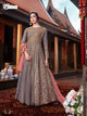 Amazing VIO6110 Indo Western Lavender Satin Georgette Anarkali Gown with Net Jacket - Fashion Nation