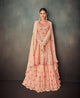 Sagaai Function Wear Designer Fusion Skirt Kurti