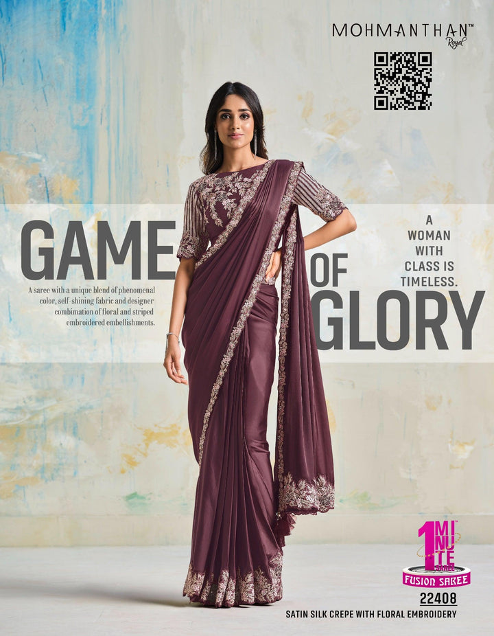 Sangeet Special Designer Pre-Pleated Saree - Fashion Nation