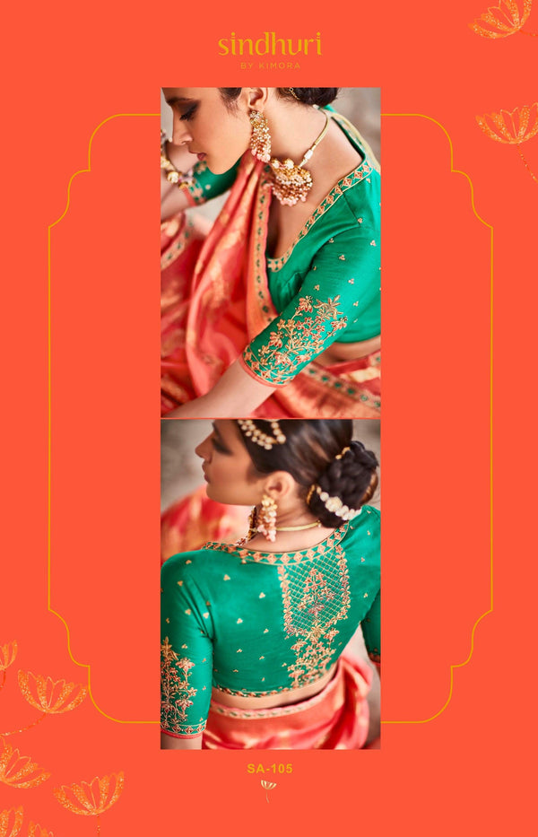 Sangeet Wear Designer Silk Saree - Fashion Nation