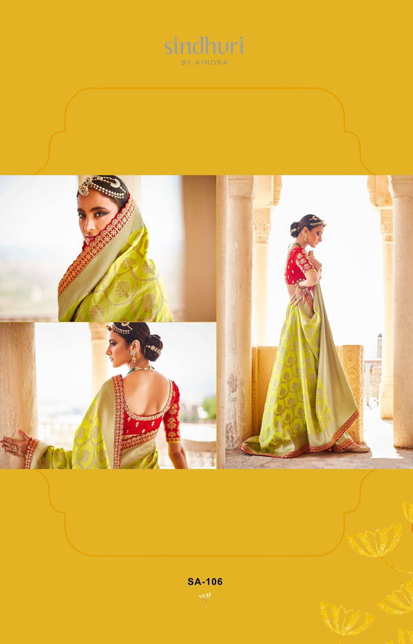 Haldi Special Festive Silk Saree - Fashion Nation